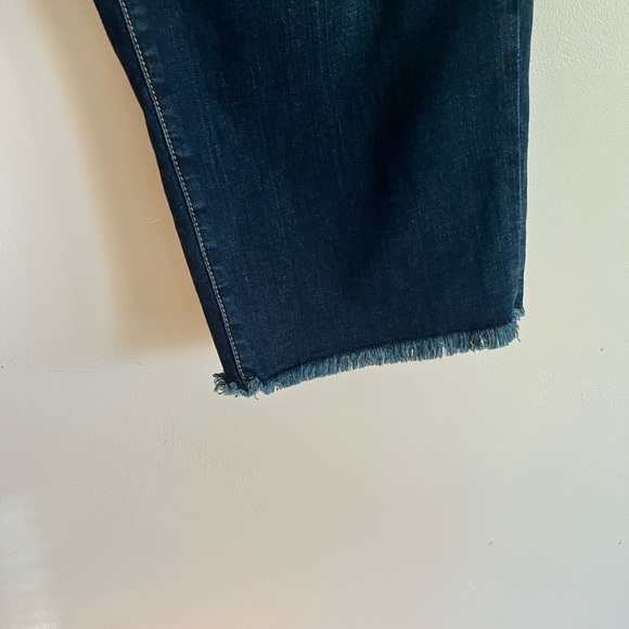 Lane Bryant Girlfriend Crop Frayed Jeans - Picture 3 of 6